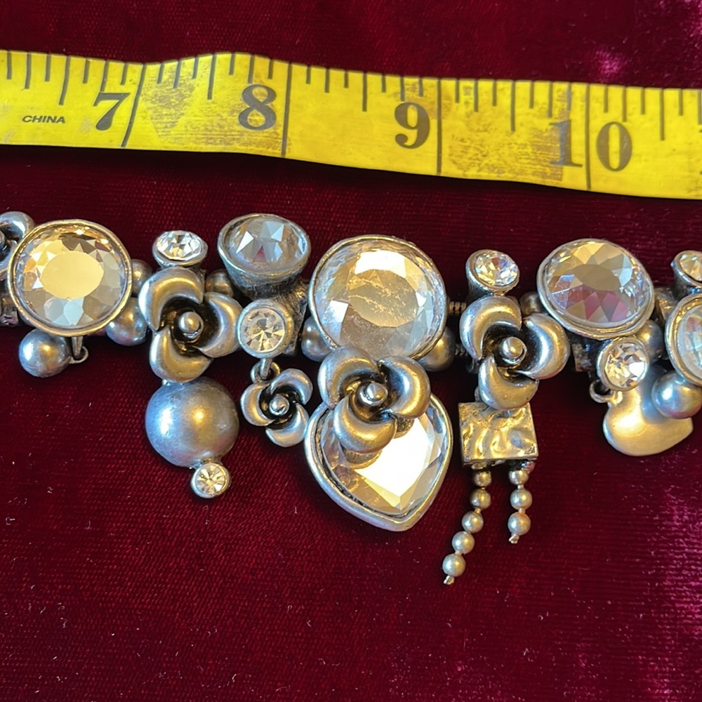 🌺 BOUTIQUE; STUNNING “Steampunk meets Crystal Goddess” Necklace by Designer CM! - Picture 6 of 9